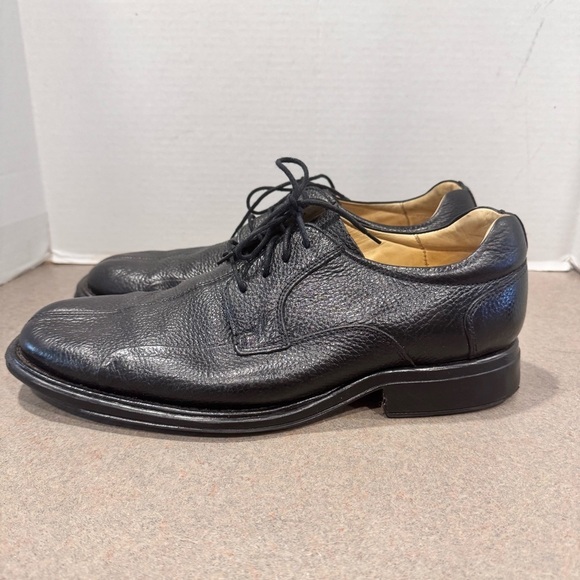 Belvedere Studio Bay Bridge Men’s Black Leather Oxfords 11D Dress Shoes